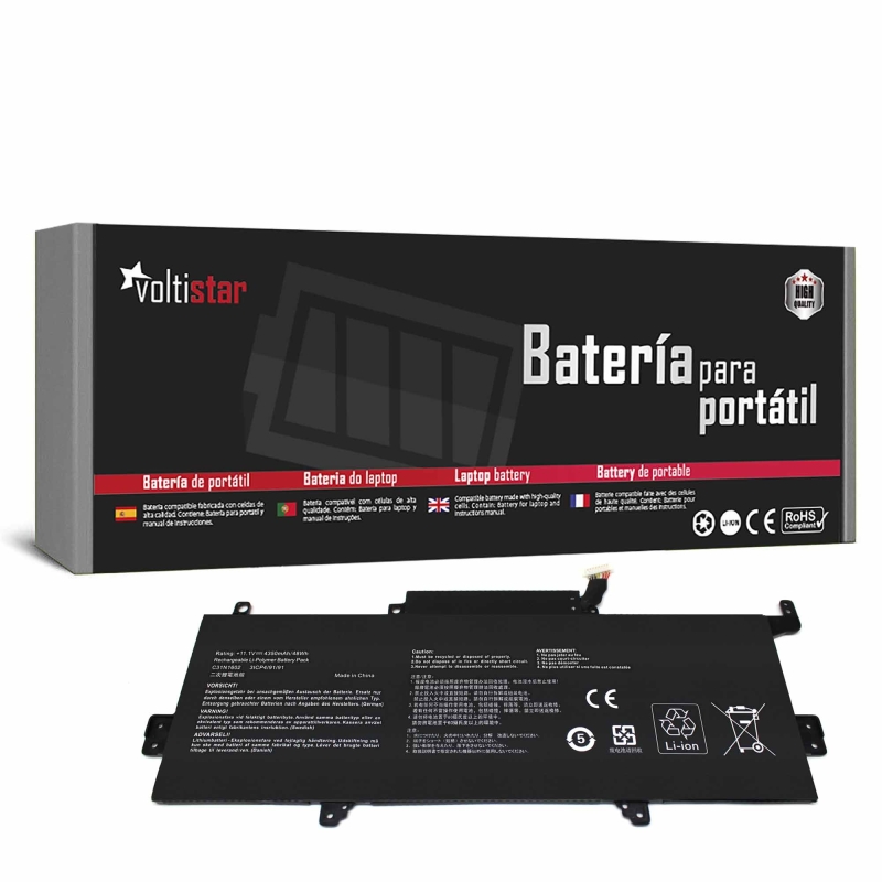 BATERIA PARA PORTÁTIL ASUS ZENBOOK U3000U UX330 UX330U UX330UA C31N1602 0B200-02090000