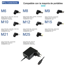 Caricabatterie universale ultra portatile da 90 W, caricabatterie universale portatile da 90 W