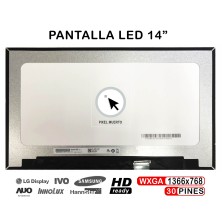 PANTALLA LED DE 14" PARA PORTÁTIL B140XTN07.4 30 PINES REACONDICIONADA