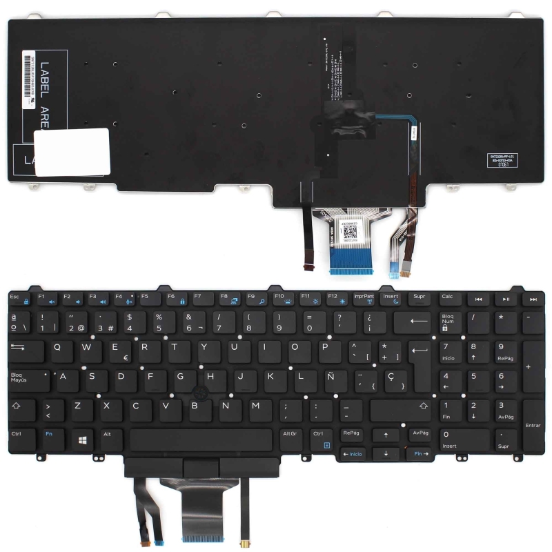 TECLADO PARA PORTATIL DELL LATITUDE E5550 E5570 5580 PRECISION 3510 7510 BACKLIT