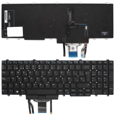 TECLADO PARA PORTÁTIL DELL LATITUDE E5550 E5570 5580 PRECISION 3510 7510RETROILUMINADO