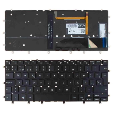 TECLADO RETROILUMINADO PARA PORTÁTIL DELL XPS 13 9343 9350 7347 7348 NEGRO