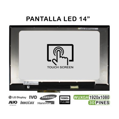PANTALLA LED TÁCTIL DE 14" PARA PORTÁTIL LENOVO YOGA 530-14IKB 81EK