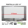 PANTALLA LED DE 14" PARA PORTÁTIL N140HCA-EAC REV.C3 315MM FHD 30 PINES