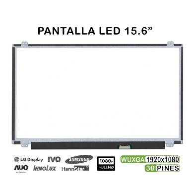 PANTALLA LED DE 15.6" PARA PORTÁTIL N156HGA-EAB REV.C2 1920X1080 30 PINES