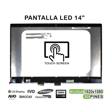 PANTALLA LED DE 14" TÁCTIL SIN MARCO PARA PORTÁTIL HP PAVILION X360 14-CD 14M-CD