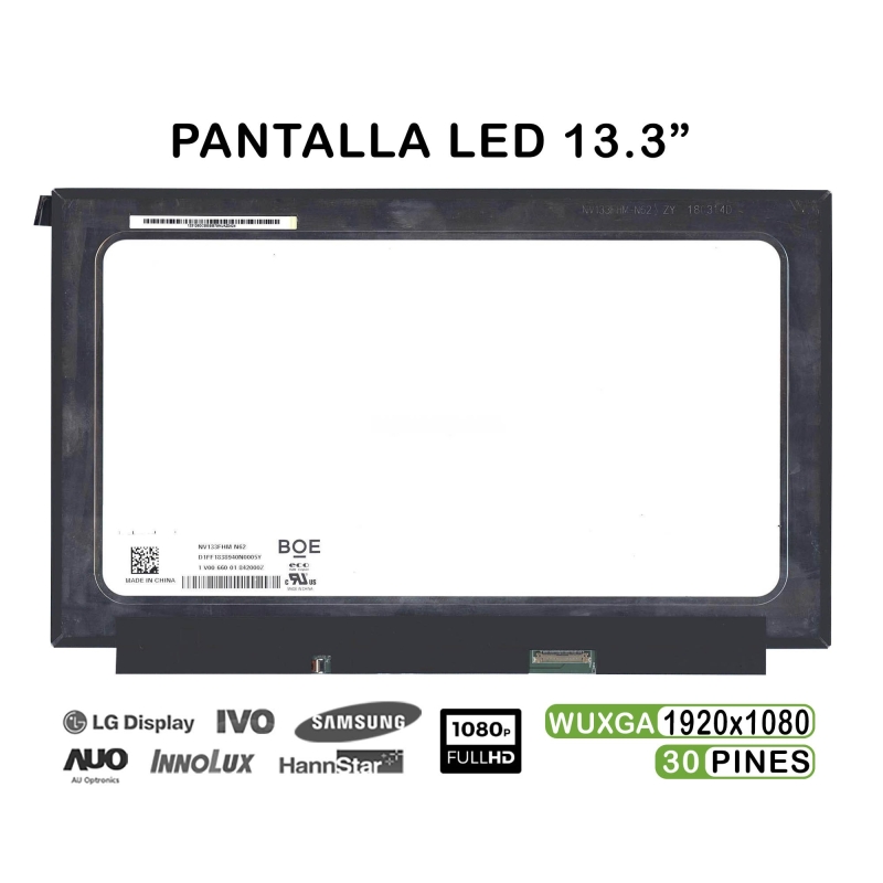 ECRÃ LED DE 13.3" PARA PORTATIL NV133FHM-N62