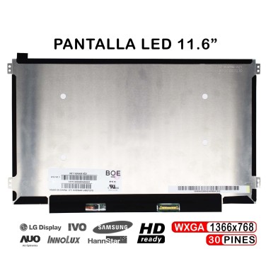 PANTALLA LED DE 11.6" PARA PORTÁTIL M116NWR6 R0 M116NWR6 R3