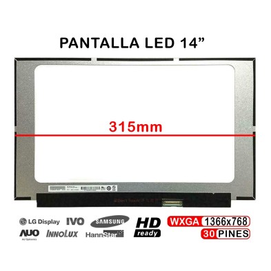 PANTALLA LED DE 14" PARA PORTÁTIL LQ140T1JH01