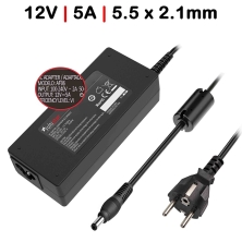 Compra Caricabatterie per monitor 12V 5A 60W | 5,5x2,1 mm