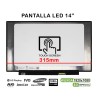 PANTALLA LED TÁCTIL DE 14" PARA PORTÁTIL N140HCN-EA1 REV.C1 01YN151 FHD 40PINES 315MM