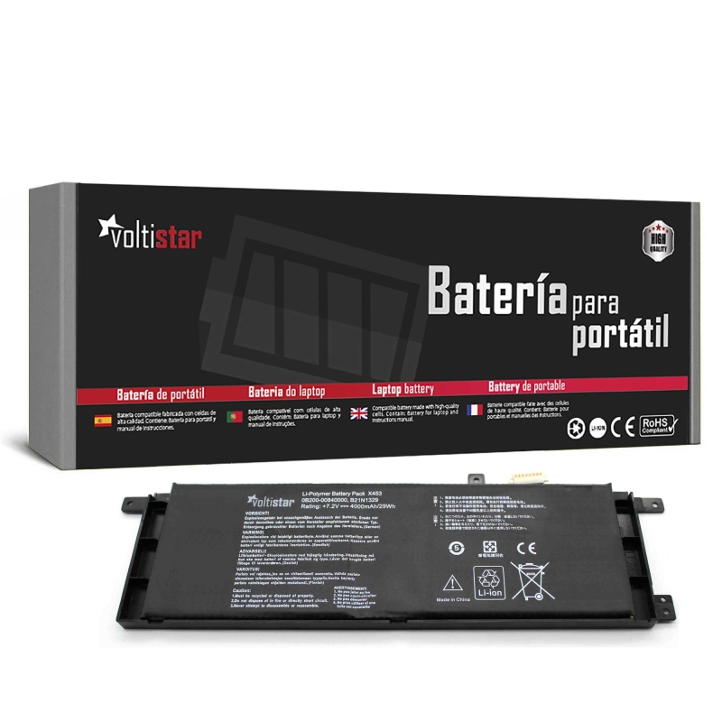 BATERIA PARA PORTATIL ASUS B21N1329 0B200-00840000 D553M F453 F453MA F553 F553M