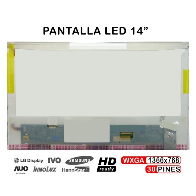 PANTALLA LED DE 14" PARA PORTÁTIL LTN140AT05-102 30 PINES