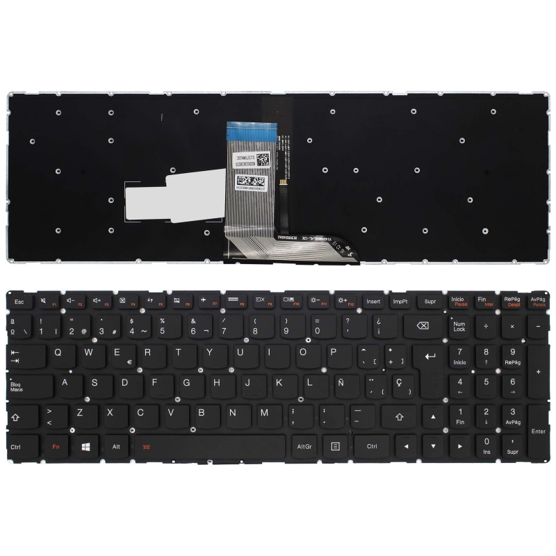 TECLADO PARA PORTATIL LENOVO IDEAPAD YOGA 700-15ISK PRETO RETROILUMINADO