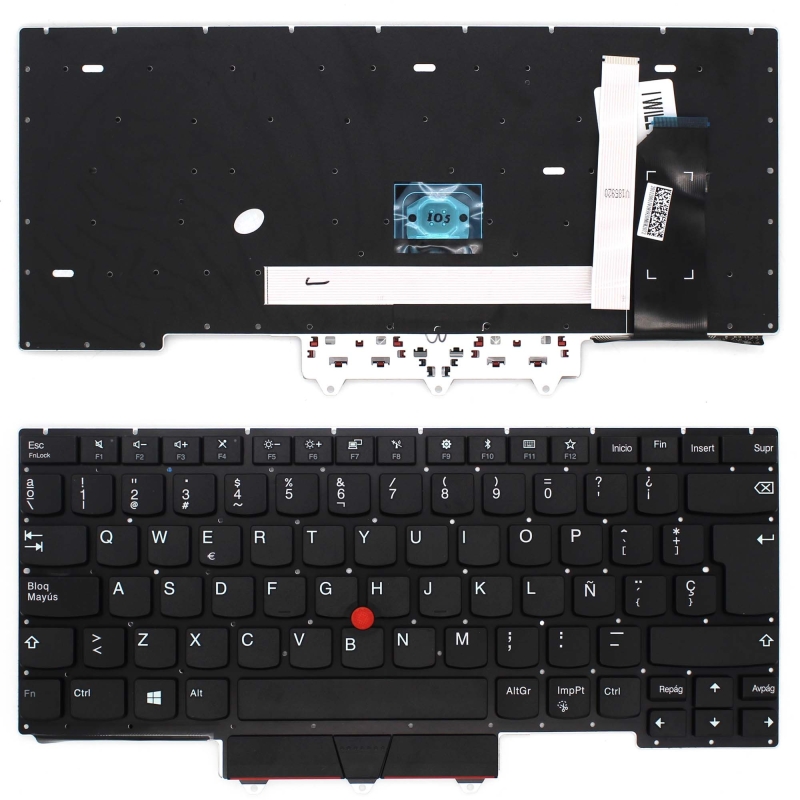 TECLADO PARA PORTATIL LENOVO THINKPAD E14 R14 S3 GEN2 PRETO