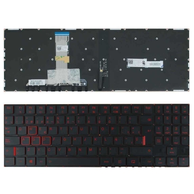 TECLADO RETROILUMINADO EN ROJO PARA PORTÁTIL LENOVO LEGION Y520 Y520-15IKB R720 R720-15IKB NEGRO