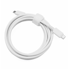 Cable USB-C con carga rápida 140W chip e-mark 1.80m Blanco