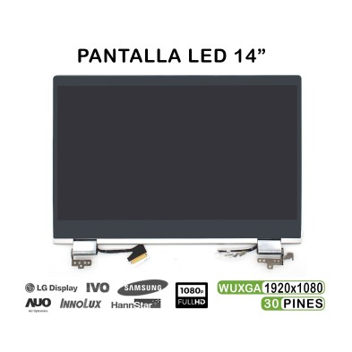 PANTALLA LED DE 14" COMPLETA PARA PORTÁTIL HP PAVILION X360 14-CD 14M-CD