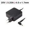 CARREGADOR PARA PORTATIL LENOVO V155-15API 20V 3.25A 65W 4.0X1.7MM