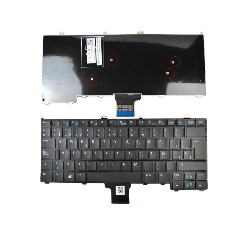 TECLADO PARA PORTATIL DELL LATITUDE E7440 E7420 E7240 PRETO