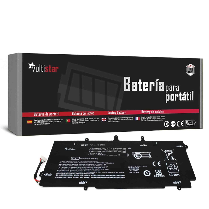 BATERIA PARA PORTATIL HP ELITEBOOK FOLIO 1040 G1 G2 BL06XL HSTNN-DB5D 722297-001 722236-2C1