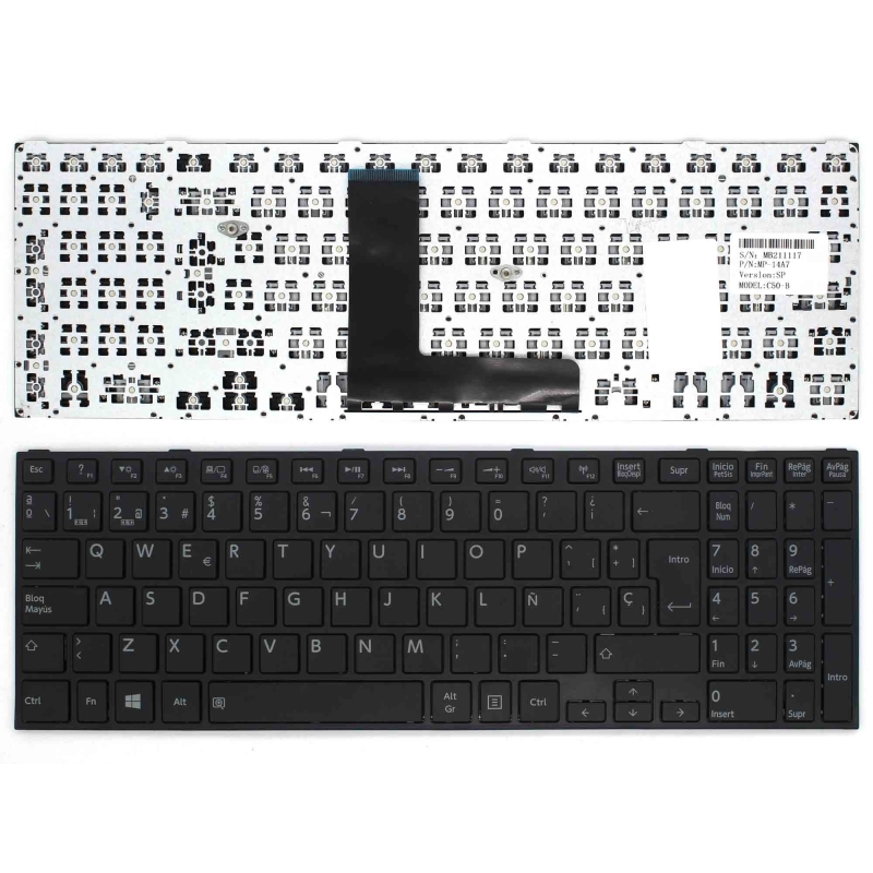 TECLADO PARA PORTATIL TOSHIBA SATELLITE PRO R50-B MP-14A76E0-356 G83C000FG4SP