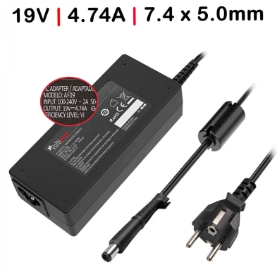 CARGADOR PARA PORTÁTIL HP 19V 4.74A 90W 7.4X5.0MM CON PIN