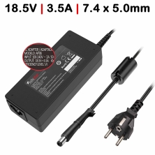 CARREGADOR PARA PORTATIL HP 18.5V 3.5A 65W clavija com pin