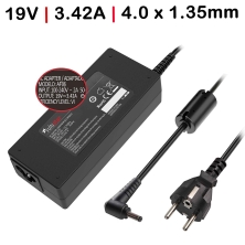 CARREGADOR PARA PORTATIL ASUS X553MA 19V 3.42A 65W 4.0*1.35MM