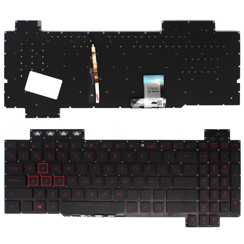 TECLADO BACKLIT PARA PORTATIL ASUS TUF GAMING FX504 FX504GD FX504GE FX504GM SERIES