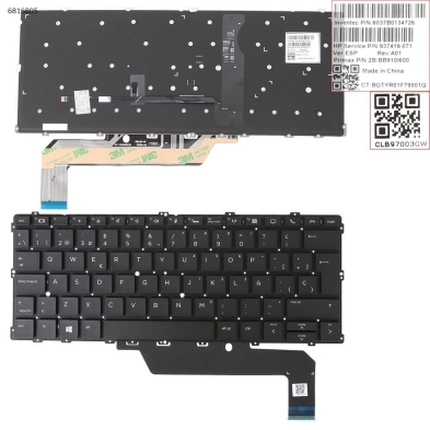 TECLADO RETROILUMINADO PARA PORTÁTIL HP ELITEBOOK X360 1020 G2 1030 G2 SERIES