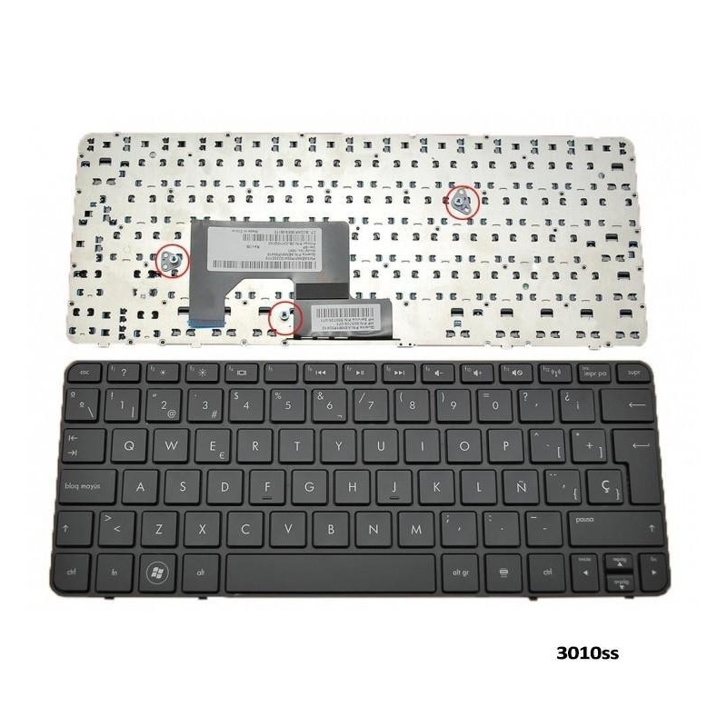 TECLADO PARA PORTATIL HP MINI 210 210-3000 AENM3P00410 653855-071 2B-31210Q110