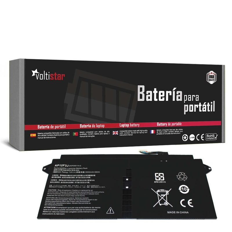 BATERIA PARA PORTÁTIL ACER ASPIRE S7-391 ULTRABOOK 13.3" AP12F3J