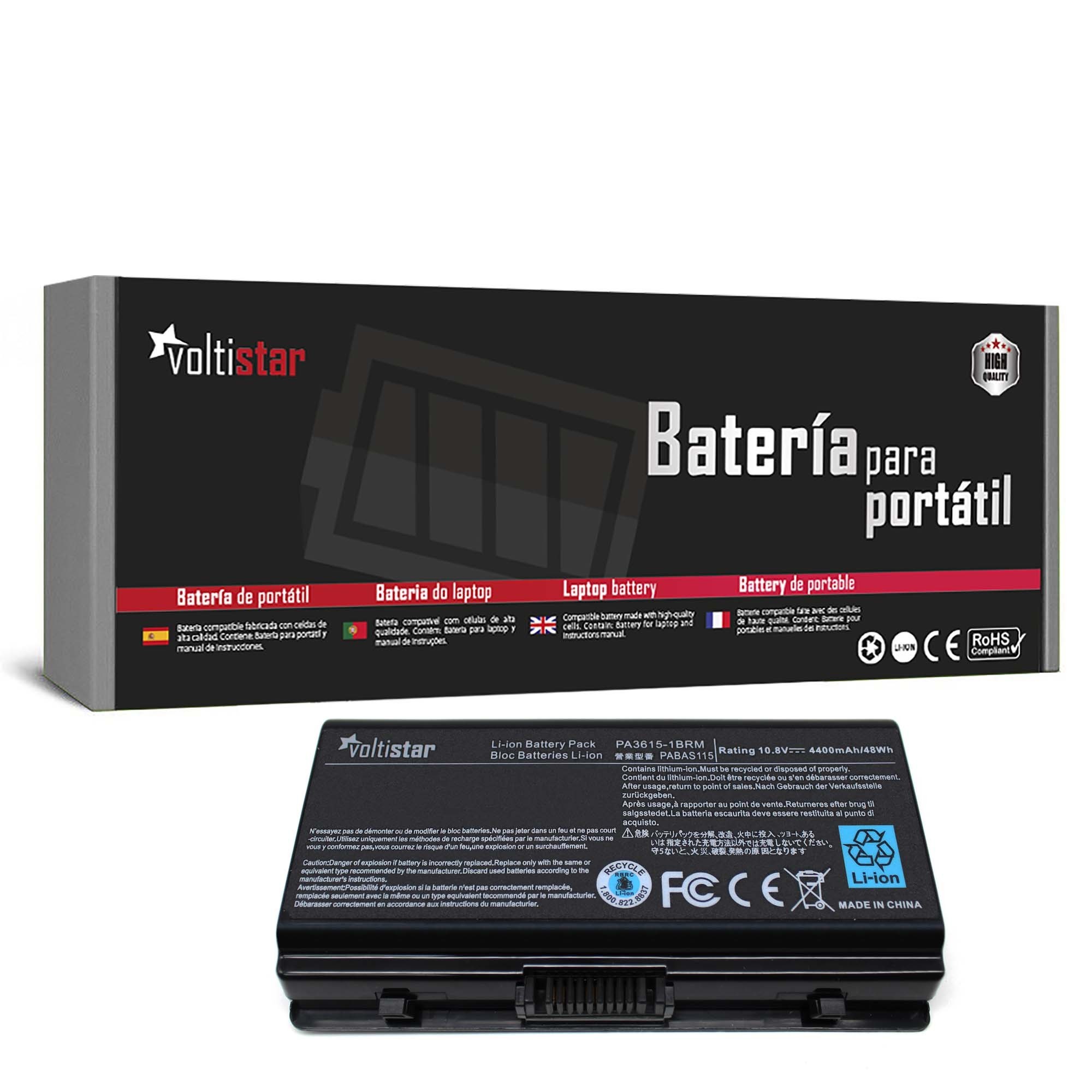 Bateria para Portátil TOSHIBA SATELLITE PRO L40 L40-159 L45 PA3615U-1BRM PABAS115 PA3615U-1BRS