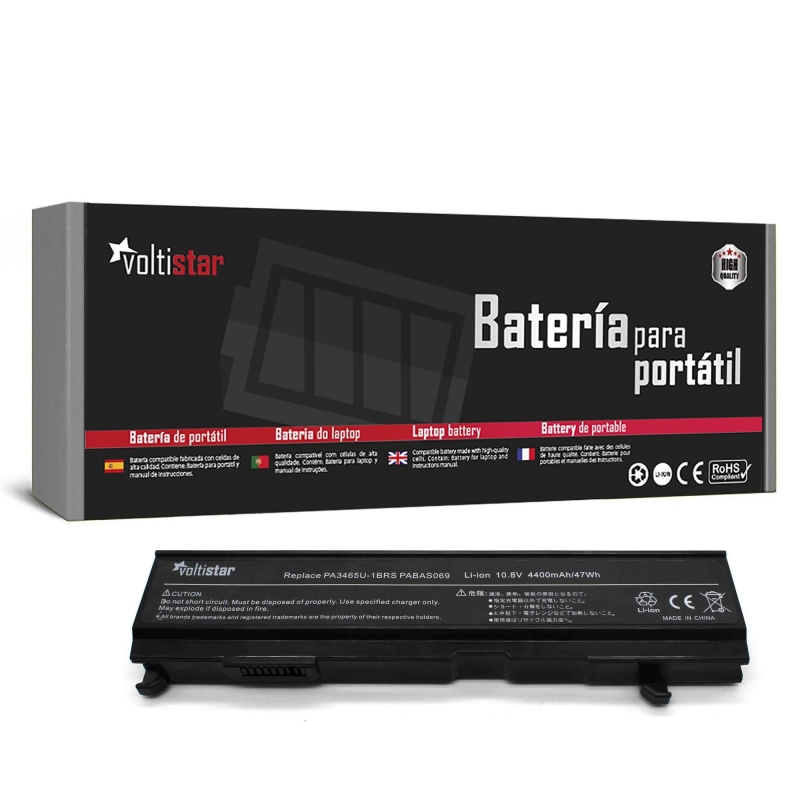 BATERIA PARA PORTATIL TOSHIBA SATELLITE A100 PA3451U-1BRS PA3457U-1BRS PA3465U-1BRS PABAS067 PABAS069