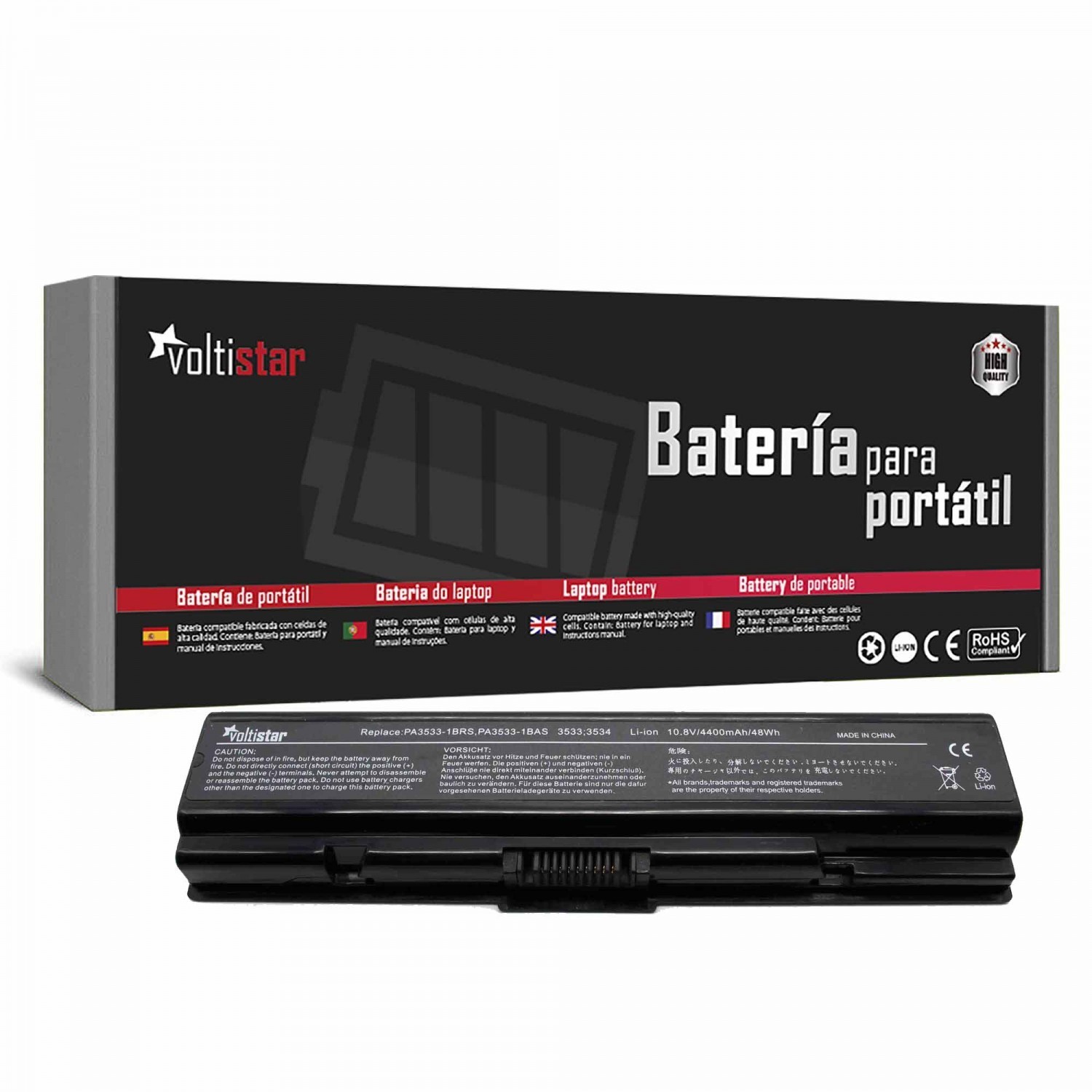 BATERIA PARA PORTATIL TOSHIBA SATELLITE L505-10K