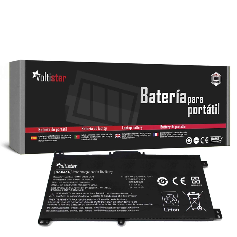 BATERIA PARA PORTATIL HP PAVILION X360 14-BA SERIES BK03XL HSTNN-LB7S 916811-855