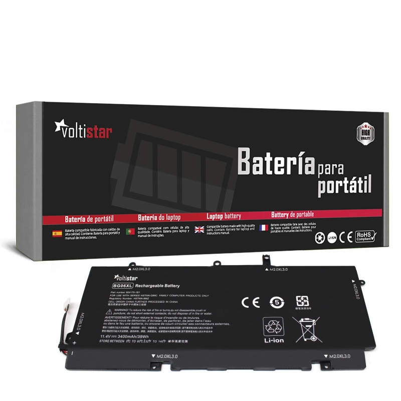 BATERIA PARA PORTÁTIL HP ELITEBOOK FOLIO 1040 G3 BG06XL 804175-181 804175-1B1 HSTNN-IB6Z