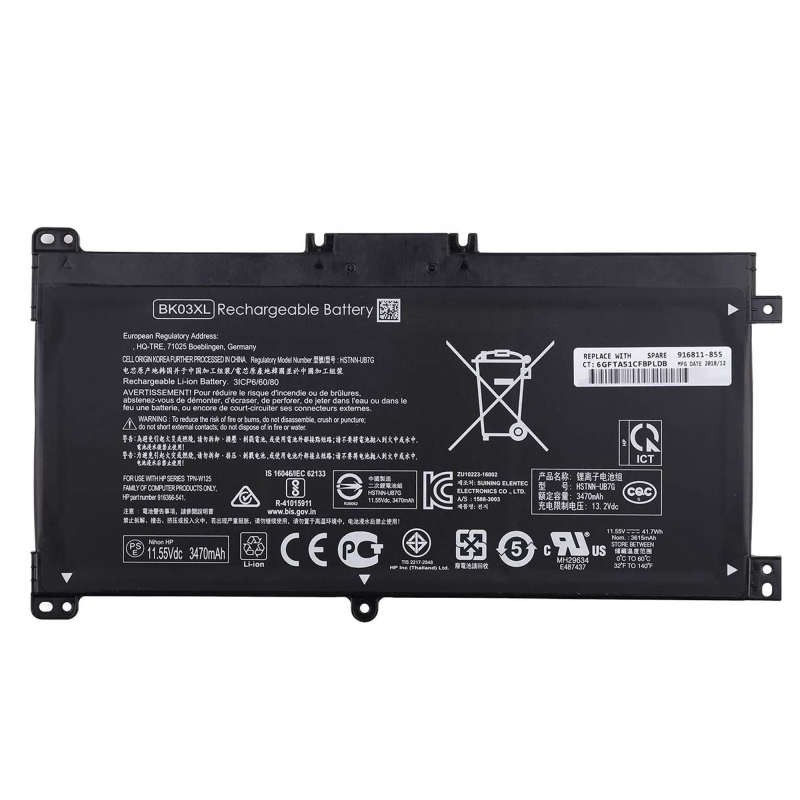 BATERIA PARA PORTATIL HP PAVILION X360 14-BA SERIES BK03XL HSTNN-LB7S 916811-855 916811-855