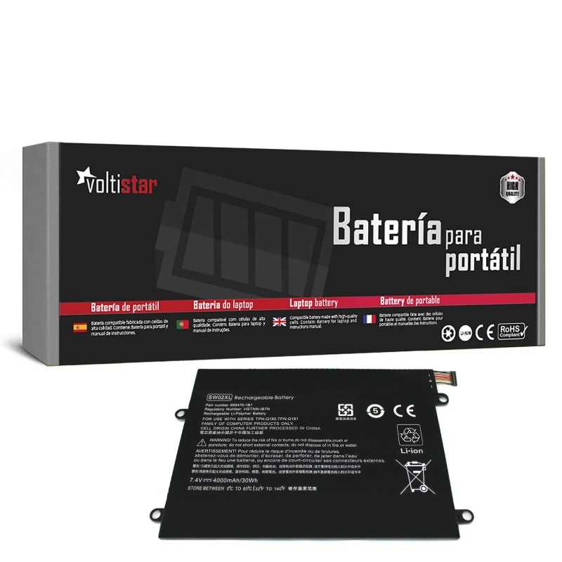 BATERIA PARA PORTÁTIL HP X2 210 G2 SW02XL 859517-855