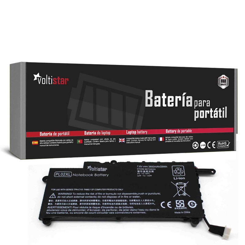 BATERIA PARA PORTATIL HP PAVILION 11-N000SNX 11-N010DX PL02XL HSTNN-LB6B