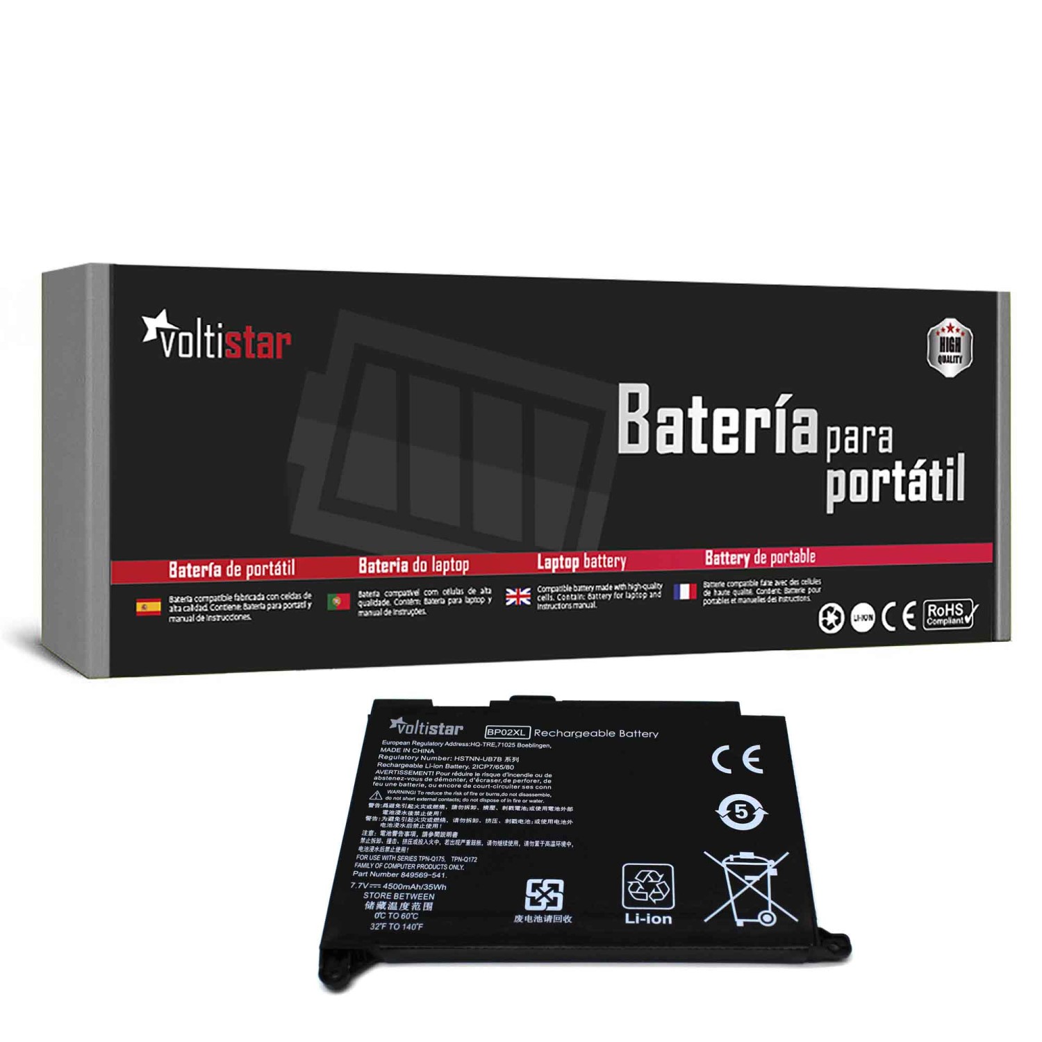 BATERIA PARA PORTATIL HP BP02041XL BP02XL HSTNN-UB7B