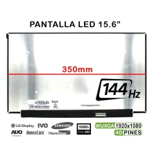 ECRÃ LED DE 15.6" PARA PORTÁTIL NV156FHM-NY4 V8.0 FHD IPS 144HZ 350MM 40 PINES