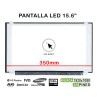 PANTALLA LED DE 15.6" PARA PORTÁTIL NV156FHM-N47 LP156WF4-SPL3 350MM PIXEL MUERTO