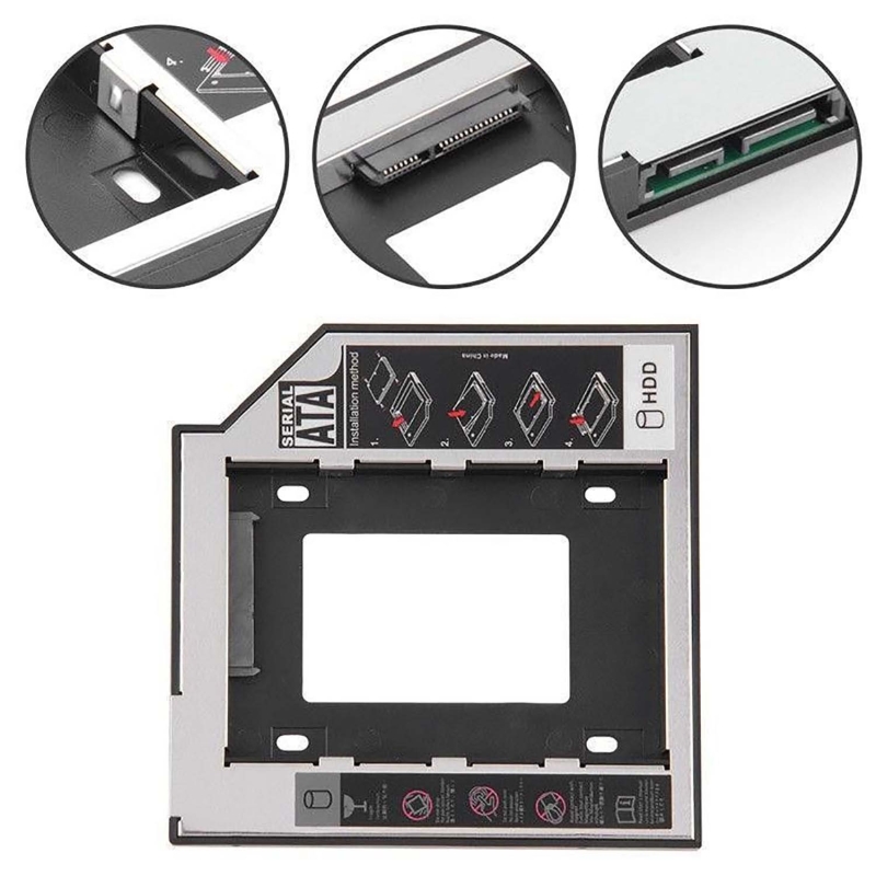 Supporto per custodia per disco rigido Caddy CD DVD 2.5 2° 12,7 mm universale