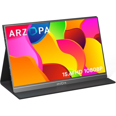 MONITOR PORTÁTIL ARZOPA S1 TABLE DE 15.6" 1080 FHD IPS CON HDMI USB-C PARA PC MAC PS5 NINTENDO SWITCH