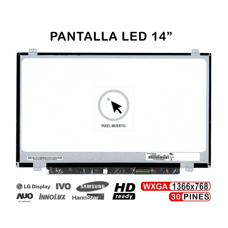 Schermo LED da 14" per laptop HP ProBook 640 G4 - HP EliteBook 840 G2