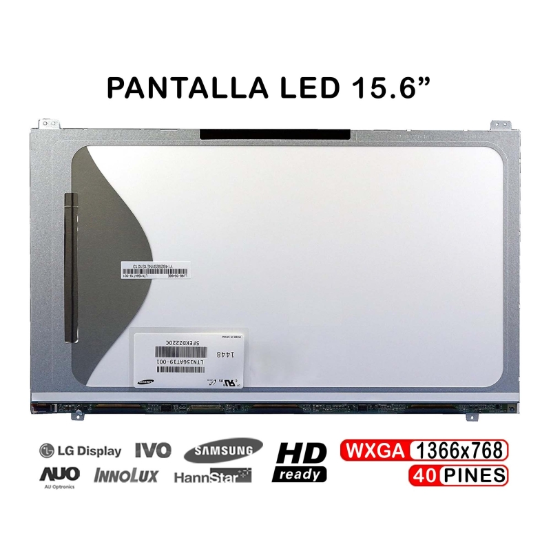 ECRÃ LED DE 15.6" PARA PORTATIL LTN156AT19 LTN156AT18