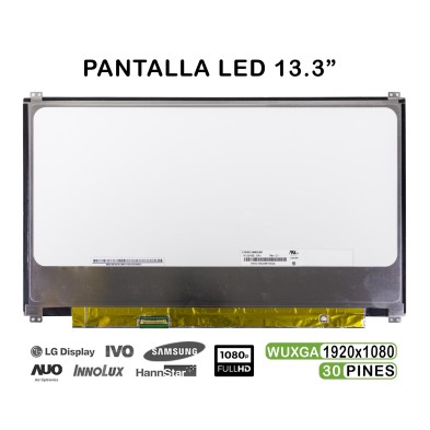 PANTALLA LED DE 13.3" PARA PORTÁTIL ASUS ZENBOOK UX32VD FHD 30 PINES