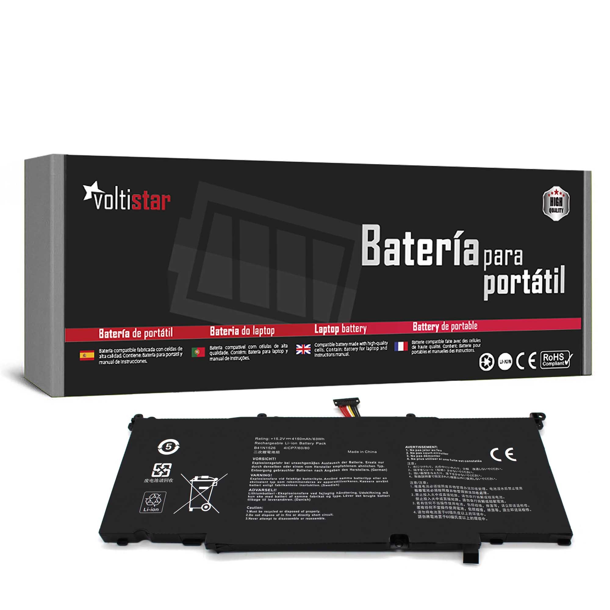 Bateria para Portátil ASUS ROG STRIX GL502 GL502V GL502VT GL502VT-1A S5 S5VT6700 B41N1526